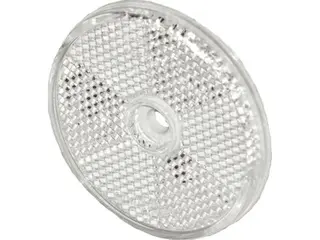 Refleks rund hvit Ø60mm, 6mm hull Proplast