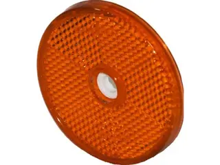 Reflex Reflector 60mm with adhesive pad and hole 6mm red