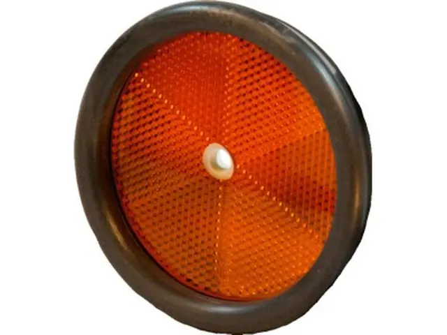 Reflex Reflector red plastic housing with hole 