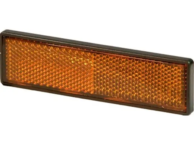 Reflex Reflector 122x32,5mm amber 