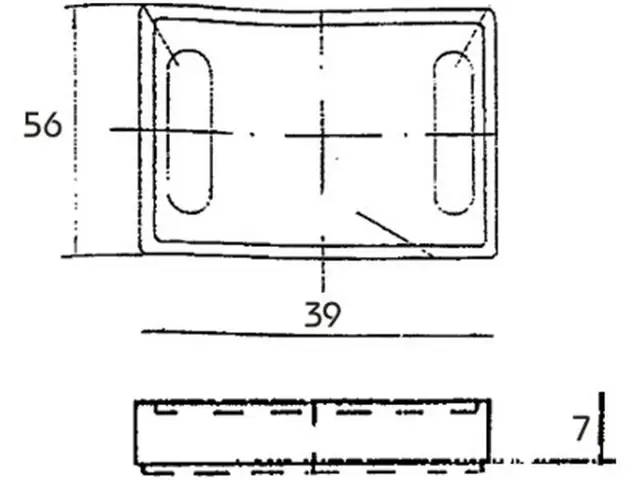 Reflex Reflector 56x39mm with adhesive p 