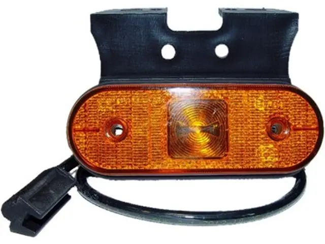 LED Sidemarker Lamp UNIPOINT Pendant ver 90° bracket, cable 0,5m + P&R connector 