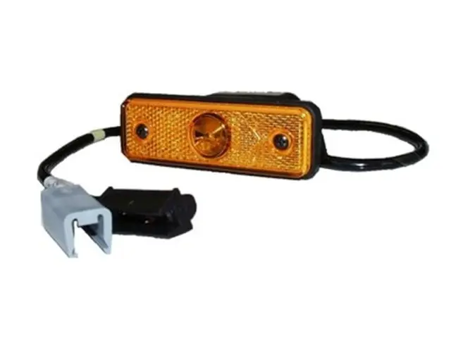 LED Sidemarker Lamp FLATPOINT recessed v cable 1,5m + P&R connector 