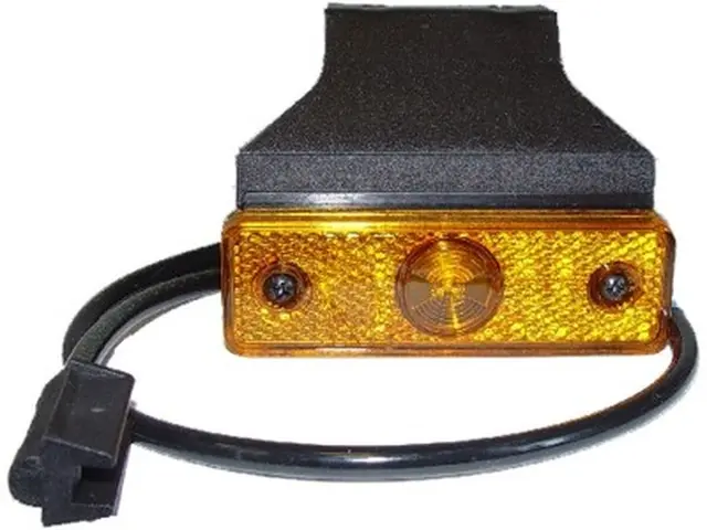 LED Sidemarker Lamp FLATPOINT pendant ve flex. 90° bracket, cable 0,5m + P&R conn 