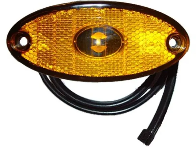 LED Sidemarker Lamp FLATPOINT II 12 volt DC-flatcable 0,5m 