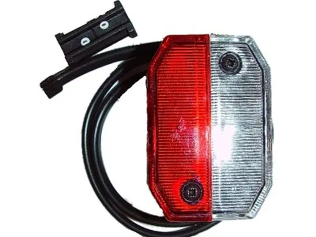 End Outline Marker Lamp FLEXIPOINT red/w DC-flatcable 0,5m, 12 volt, surface moun 