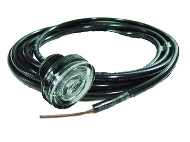 LED Front Position Lamp MONOPOINT II whi flat version, cable 3,5m, 12/24V 