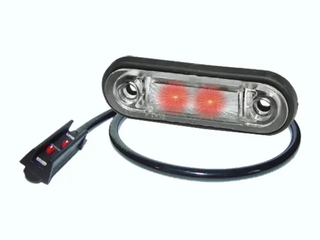 LED Rear Position Lamp POSIPOINT II red cable 0,5m + P&R connector 12/24V 