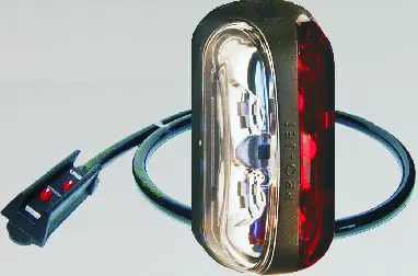 LED End Outline Marker Lamp PRO-JET red/ 12/24V, cable 1,75m P&R-connector 