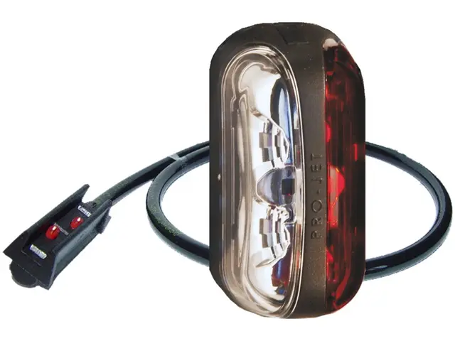 LED End Outline Marker Lamp PRO-JET red/ 12/24V, cable 1,75m P&R-connector 