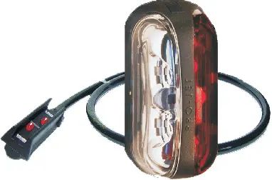LED End Outline Marker Lamp PRO-JET red/ 12/24V, cable 1,75m P&R-connector 