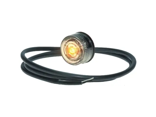 LED Sidemarker Lamp PRO-PENNY 12/24 Volt, cable 0,5m, clear lens 