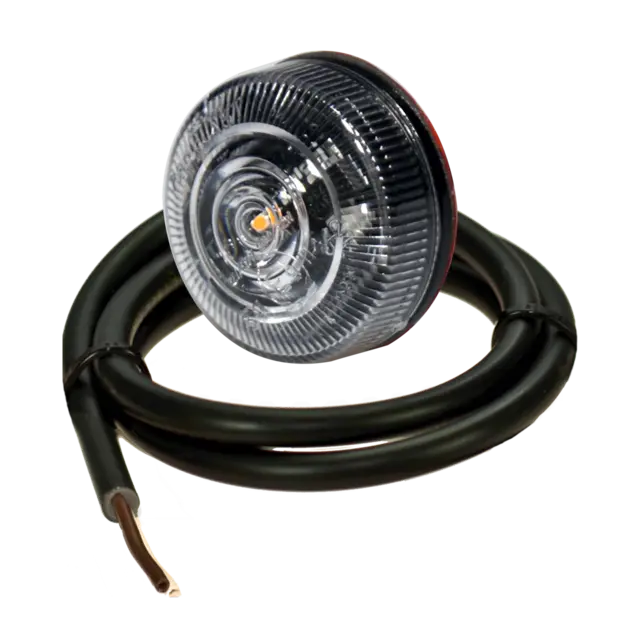 LED Lateral indicator PRO-PENNY 12/24 Volt, cable 0,5m, clear lens 