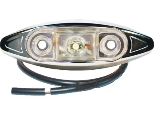 LED Front Position Lamp PRO-CAN 24V cable 0,5m, chrome housing 