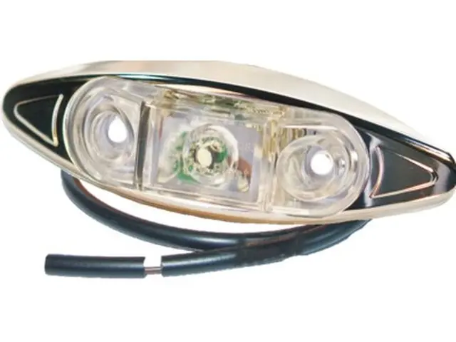 LED Front Position Lamp PRO-CAN 12V cable 0,5m, chrome housing 