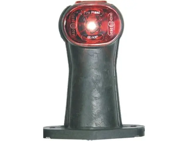 LED End Outline Marker Lamp SUPERPOINT I 24V, cable 1,75m, flexible straight brac 