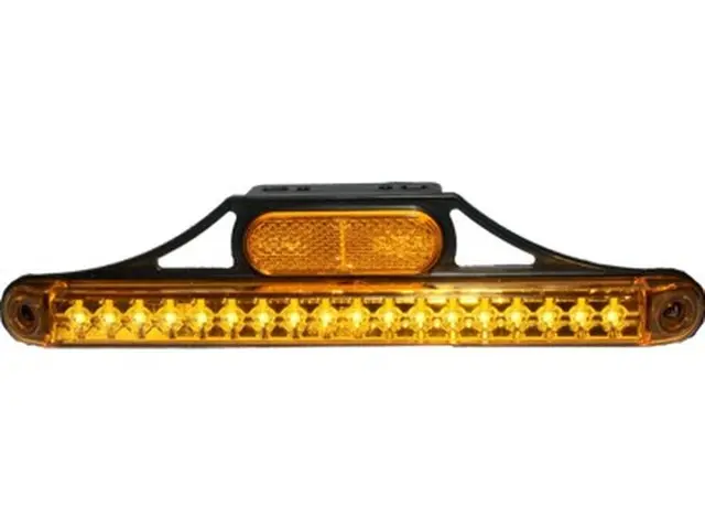 LED Sidemarker Lamp PRO-CAN XL 12V cable 0,5m, bracket 90° incl. reflex ref 