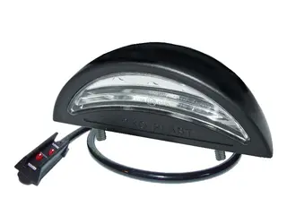 LED Registration Plate Lamp PRO-REG 24V cable 0,5m + P&amp;R connector, 2 bolt fixat
