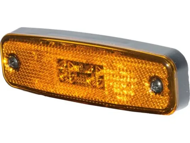 LED Sidemarker Lamp amber AMP SUPER SEAL connector, 12/24V 