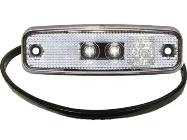 LED Front Position Lamp white flat cable 0,5m, 12/24V 
