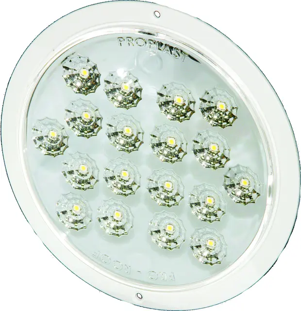 LED Interior Lamp PRO-ROOF 12/24V flat cable 0,5m, 360 lumen, recessed ver 