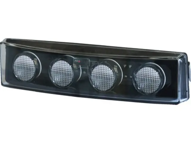 LED Lys 4-Dioder Hvit Solskjerm Scania back side connector, 24V, SCANIA 