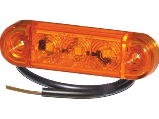 LED Sidemarker Lamp PRO-SLIM amber 24V, cable 0,5m 