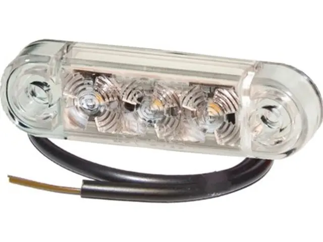 LED Front Position Lamp PRO-SLIM white 24V, cable 0,5m 