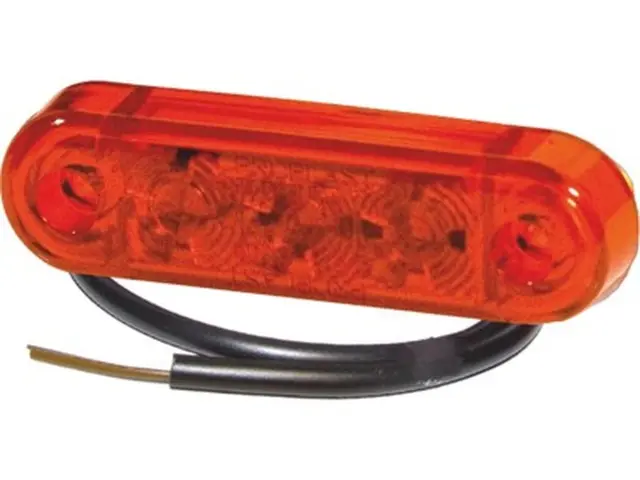 LED Rear Position Lamp PRO-SLIM red 12V, cable 0,5m 