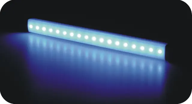LED Interior Lamp PRO-STRIPE ECO 24V cable 0,3m, 222mm, blue 