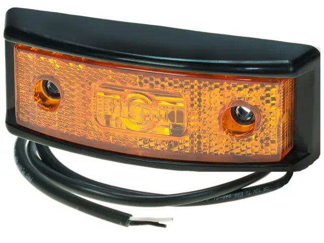 LED Sidemarker Lamp PRO-SML amber 10-32V, cable 0,5m 