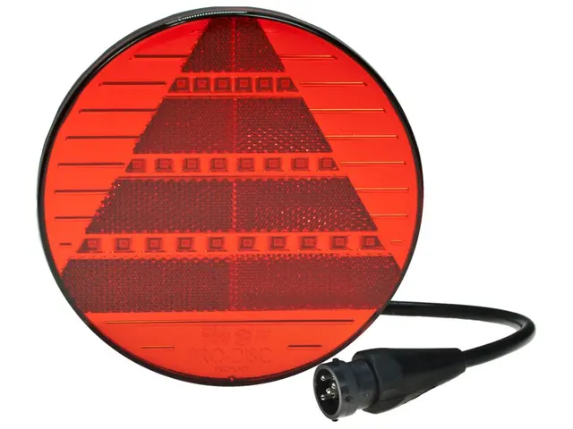 LED Rear Combination Lamp PRO-DISC 12/24V cable 0,2m + con. 5-pole, with tr 