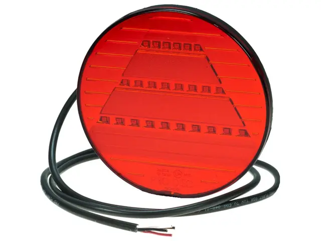 LED Rear Combination Lamp PRO-DISC 12/24V, cable 1,8m, without triangle ref 