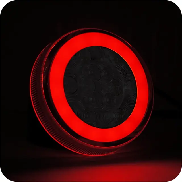 LED Rear Combination Lamp PRO-RING 12/24 cable 0,5m + 7-pol. AMP connector, light 