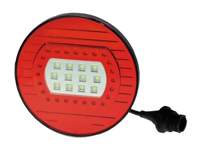 LED Fog-Reversing Lamp PRO-DISC FR 12/24V, cable 0,3m + 7-pol. AMP connecto 