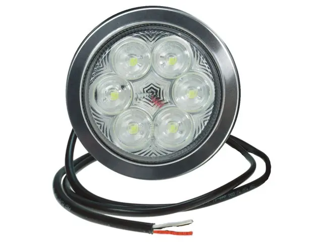 LED Reversing Lamp PRO-MINI-RING 12/24V cable 0,5m, recessed version 