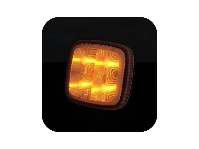 LED direction indicator lamp PRO-SQUARE 12/24V, cable 0,5m 