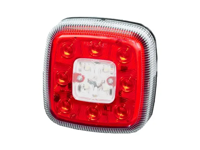 LED Fog/Reversing Lamp PRO-SQUARE 12/24V, cable 0,5m 
