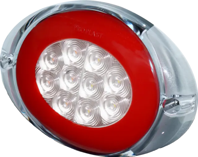 LED Rear Combination Lamp PRO-OVAL 12/24V, cable 0,5m, ADR-appr., tail ligh 
