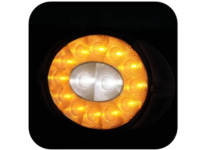 LED front direction indicator lamp + pos 12/24V, cable 0,5m 