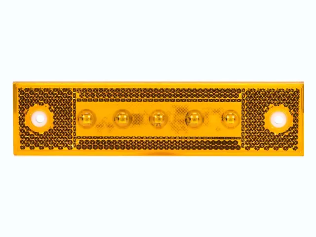 LED Sidemarker Lamp PRO-SUPER-FLAT 12/24V, round cable 0,5m, ADR 