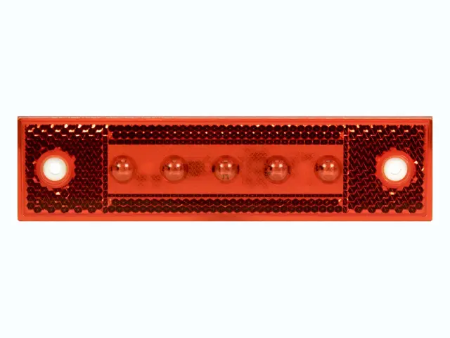 LED Rear Position Lamp PRO-SUPER-FLAT 12/24V, round cable 0,5m, ADR 