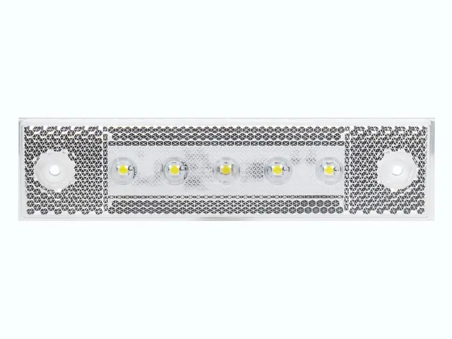 LED Front Position Lamp PRO-SUPER-FLAT 12/24V, round cable 0,5m, ADR 
