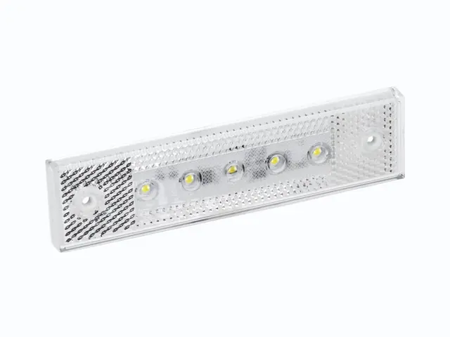LED Front Position Lamp PRO-SUPER-FLAT 12/24V, AMP Superseal connector, ADR 