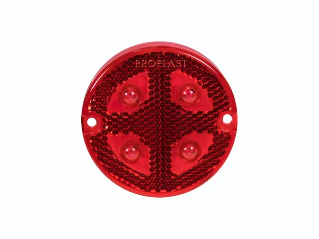 LED Rear Position Lamp PRO-BUTTON 12/24V, round cable 0,5m, ADR 