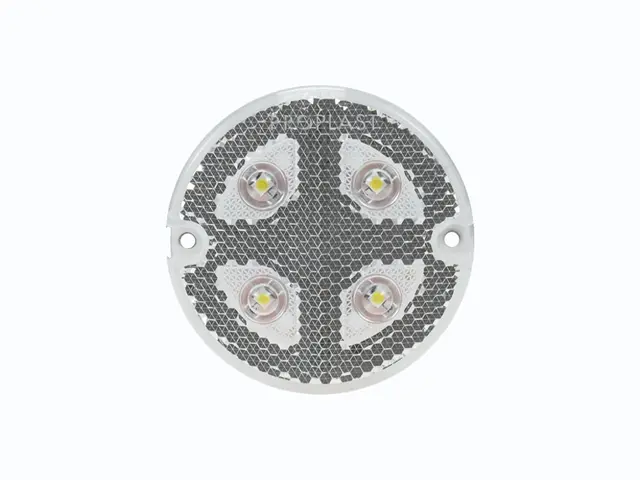 LED Front Position Lamp PRO-BUTTON 12/24V, round cable 0,5m, ADR 