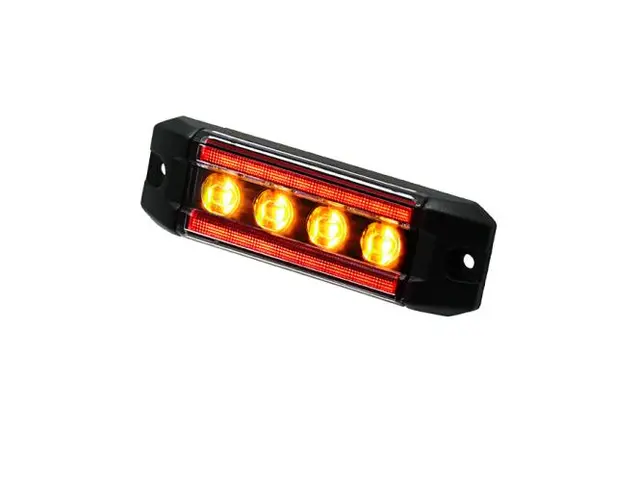 Posisjonslys rød / varsellys 4 LED Proplast 