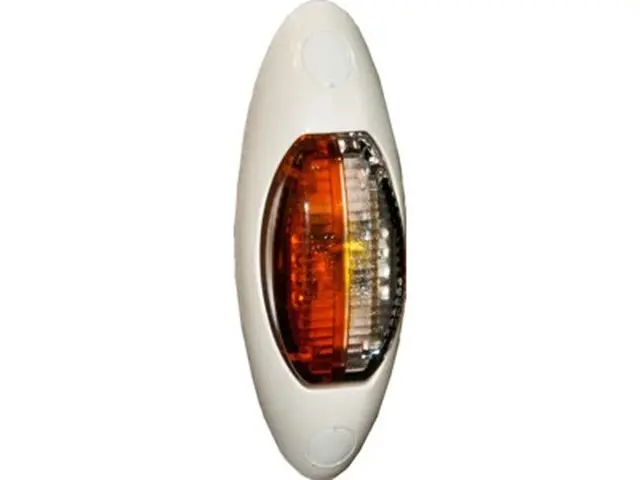 LED End Outline Marker Lamp PRO-STAR 12/ cable 0,5m, white housing 