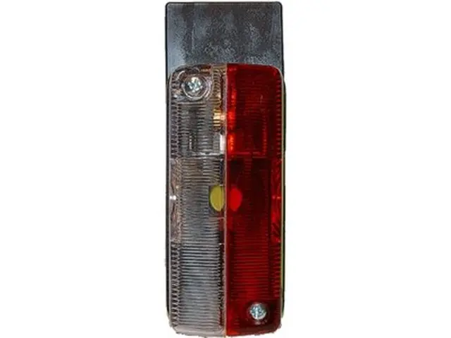 End Outline Marker Lamp red/white pendulum bracket 90° 