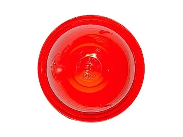 Lens red d=54mm 